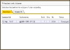 Schermafbeelding bedieningspaneel
