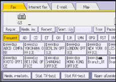 Schermafbeelding bedieningspaneel
