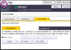 Schermafbeelding bedieningspaneel