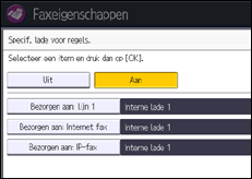 Schermafbeelding bedieningspaneel