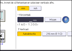 Schermafbeelding bedieningspaneel