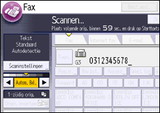 Schermafbeelding bedieningspaneel