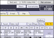 Schermafbeelding bedieningspaneel