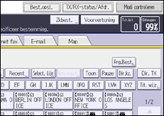 Schermafbeelding bedieningspaneel