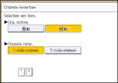 Schermafbeelding bedieningspaneel
