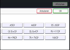 Schermafbeelding bedieningspaneel