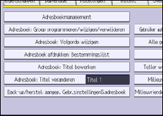 Schermafbeelding bedieningspaneel