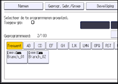 Schermafbeelding bedieningspaneel