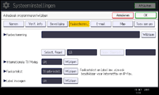 Schermafbeelding bedieningspaneel