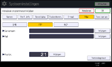 Schermafbeelding bedieningspaneel