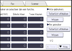 Schermafbeelding bedieningspaneel