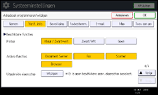 Schermafbeelding bedieningspaneel