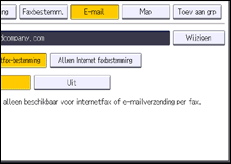 Schermafbeelding bedieningspaneel