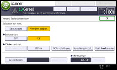 Schermafbeelding bedieningspaneel