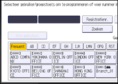 Schermafbeelding bedieningspaneel