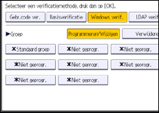 Schermafbeelding bedieningspaneel