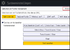 Schermafbeelding bedieningspaneel