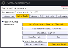 Schermafbeelding bedieningspaneel