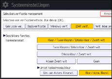 Schermafbeelding bedieningspaneel