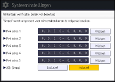 Schermafbeelding bedieningspaneel