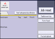 Schermafbeelding bedieningspaneel