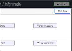 Schermafbeelding bedieningspaneel
