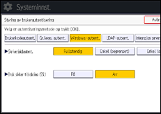 Illustrasjon av brukerpanel