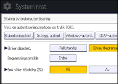 Illustrasjon av brukerpanel