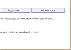 Ilustração do ecrã do painel de operação