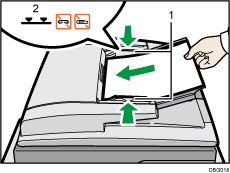 Ilustração com numeração do ADF