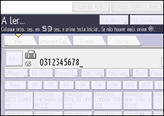 Ilustração do ecrã do painel de operação