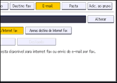 Ilustração do ecrã do painel de operação