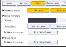 Bild av användarpanelens skärm
