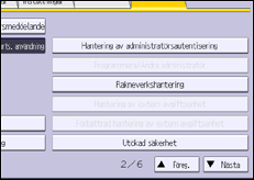 Bild av användarpanelens skärm