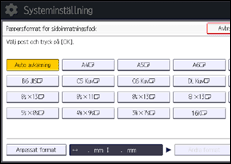 Bild av användarpanelens skärm