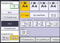 Bild av användarpanelens skärm