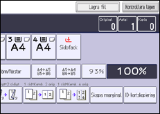 Bild av användarpanelens skärm