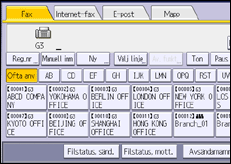 Bild av användarpanelens skärm