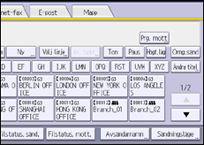 Bild av användarpanelens skärm