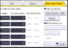 İşlem paneli ekran çizimi