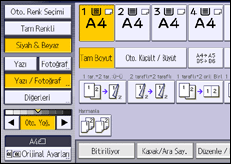 İşlem paneli ekran çizimi