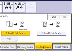 İşlem paneli ekran çizimi