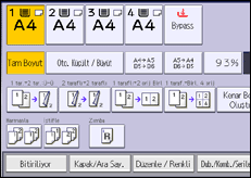 İşlem paneli ekran çizimi