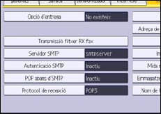 Il·lustració de pantalla del panell d'operacions