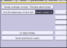 Il·lustració de pantalla del panell d'operacions