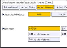 Il·lustració de pantalla del panell d'operacions
