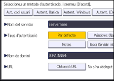 Il·lustració de pantalla del panell d'operacions