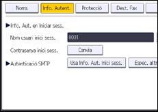 Il·lustració de pantalla del panell d'operacions