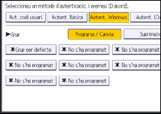 Il·lustració de pantalla del panell d'operacions