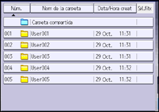 Il·lustració de pantalla del panell d'operacions